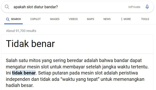 Apakah slot diatur bandar?